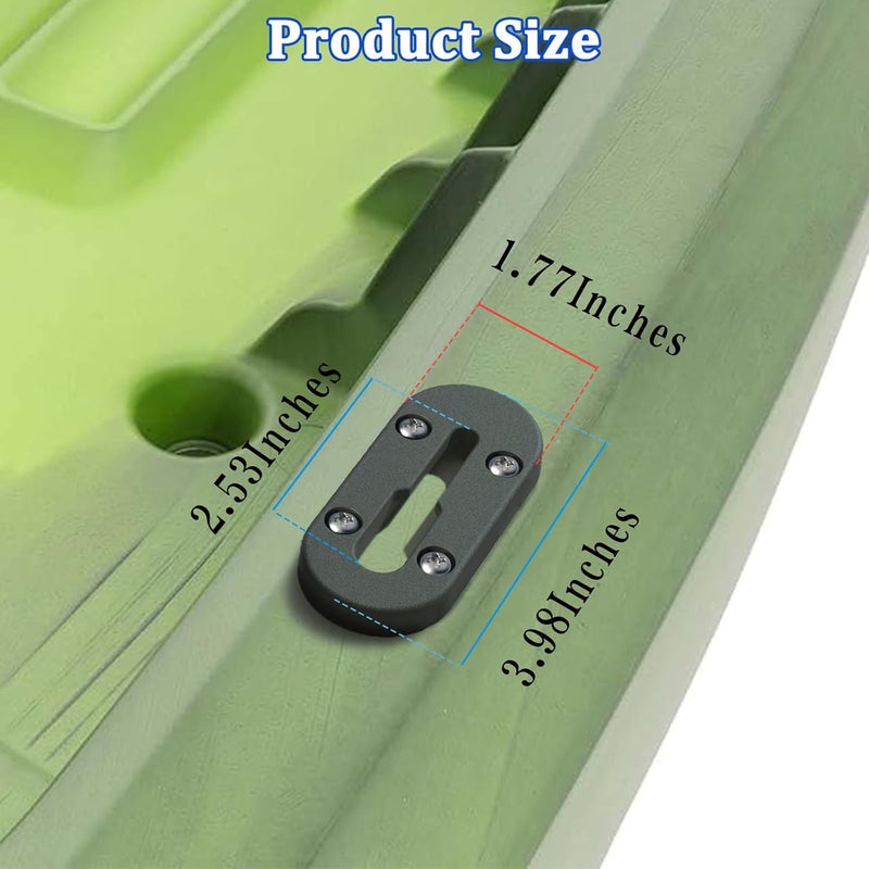 Huntury Kayak Track, Kayak Low Profile Track, Kayak Rail, Kayak Accessories Mount Track, Kayak Gear Track for Fishing Rod Holder, Fish Finder, Cup Holder, Anchor Cleats - Image 2